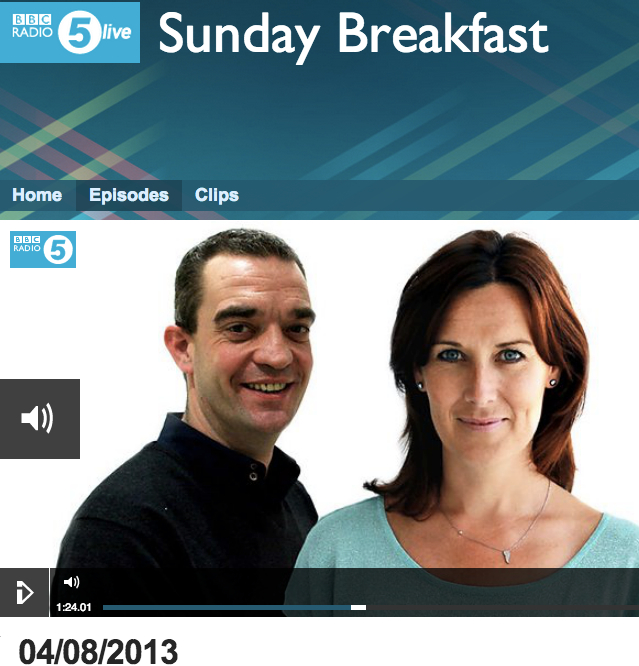 BBC R5 Live - Sunday 4 August Interview with Jody Day