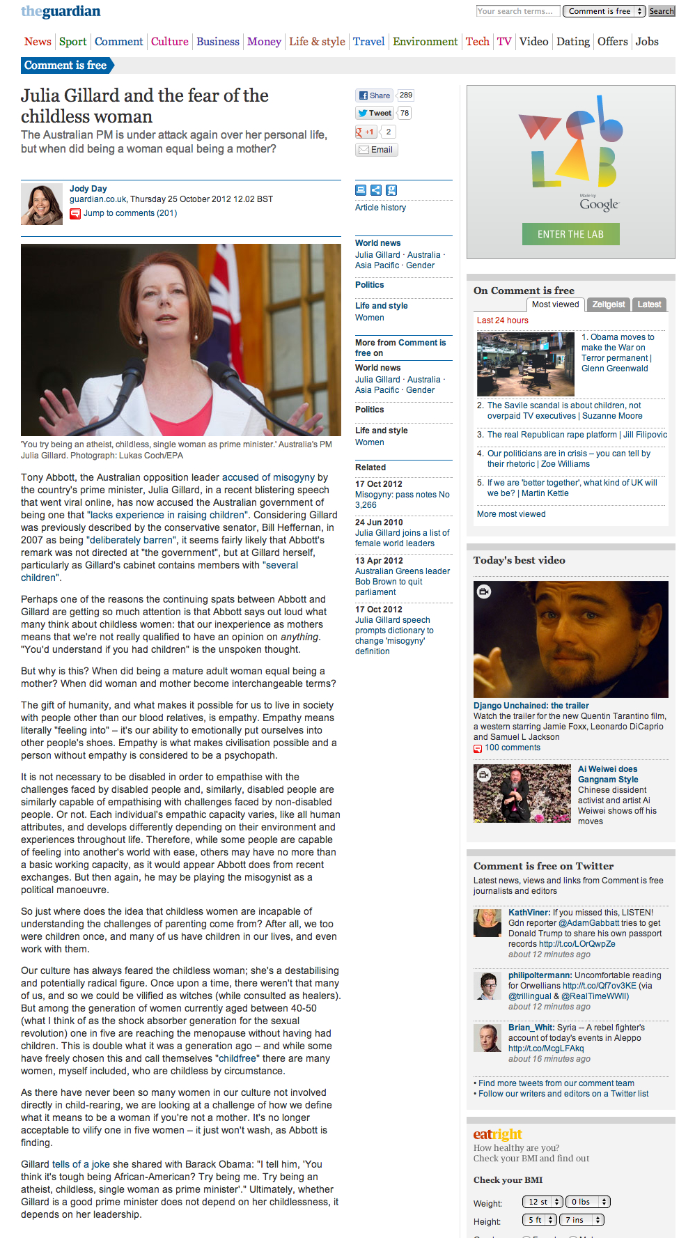Julia Gillard and the fear of the childless woman Julia Gillard and the fear of the childless woman