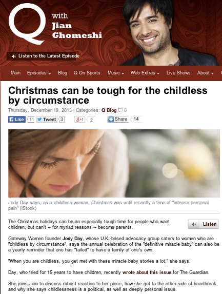 Q Interview - Childless at Xmas