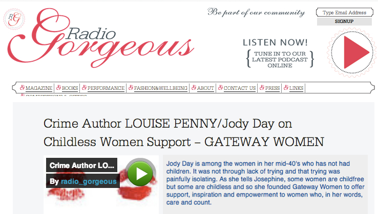 Radio Gorgeous - Jody Day - Sep 2013