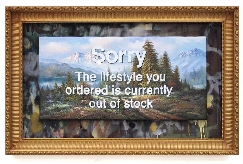 Banksy, Sorry the Lifestyle You Ordered is Currently Out of Stock, 2012