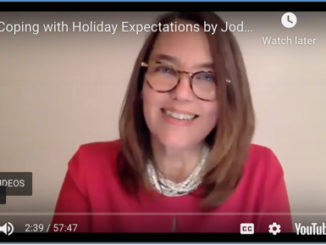 Jody Day leading 'Coping with Holiday Expectations' video