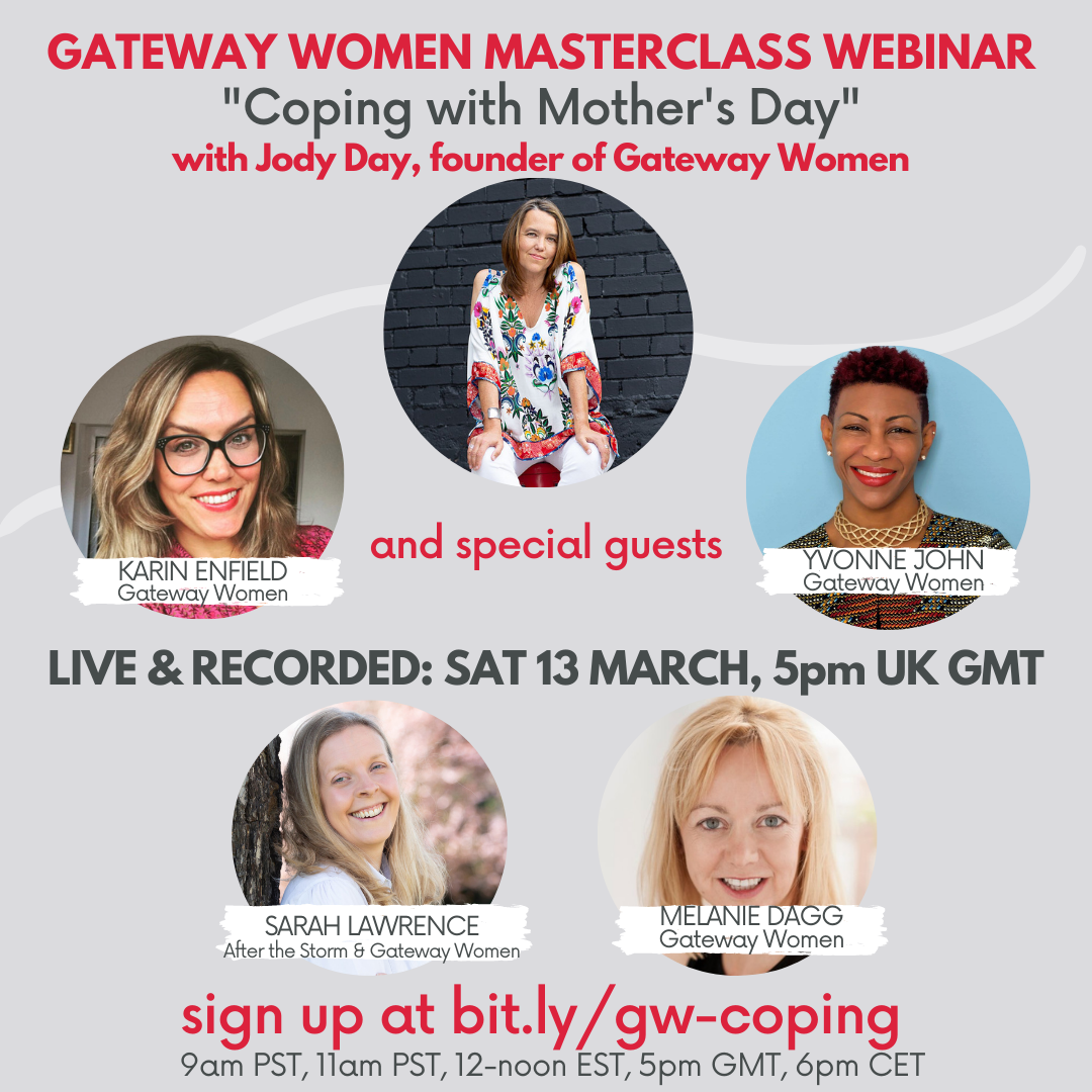 Free Gateway Women Masterclass Webinar Coping With Mothers Day Recording Now Available 